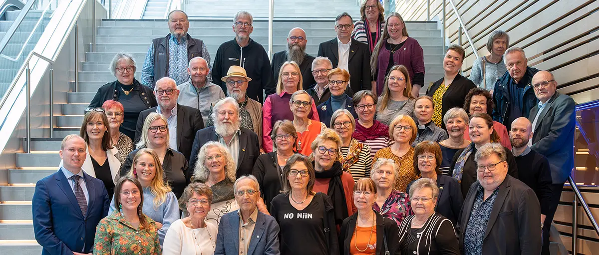 I plenum 2024 närvarande ombud och presidiets ledamöter Foto Kai Kangassalo