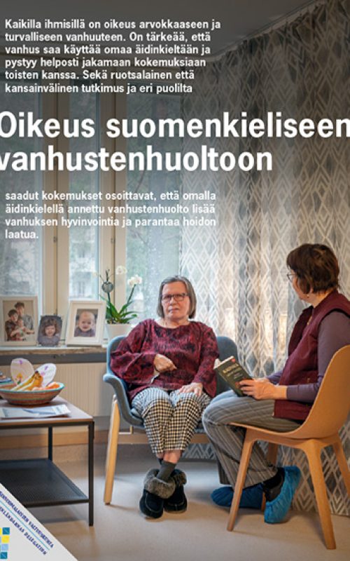 oikeus suomenkieliseen vanhustenhuoltoon